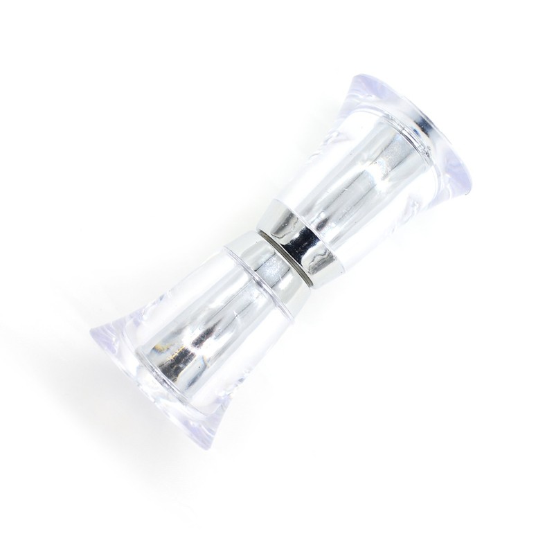 2 Pair x Shower Door Handle/Knob Clear Acryl Cone Shaped