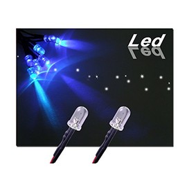 GP Thunder (20 Ultra Blue 12V LED Emitter Lights For Headlights Daytime Running Lights Angel Eyes Fog Retrofit DIY (BLUE)