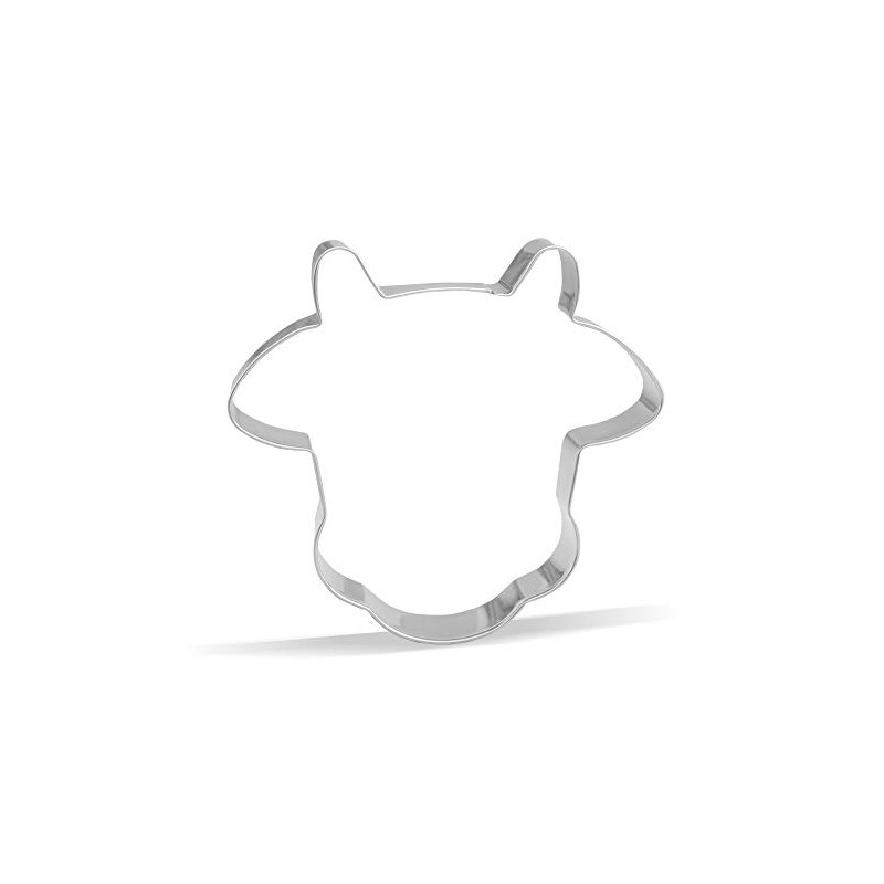 Keewah 4 inch Cow Face Cookie Cutter - Stainless Steel