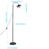 Lightdot LED Floor Lamp with Adjustable Gooseneck, Modern Standing Pole