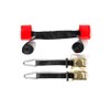 MOTO4U Motorcycle Handlebar Tie Down Straps with Ratchets and Snap
