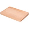 Fruit Dishes Beech Wooden Serving Tray Rectangular Decorative Dessert Plate