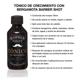 Tratamiento Bergamota Crecimiento Barba Cabello Barber Shot