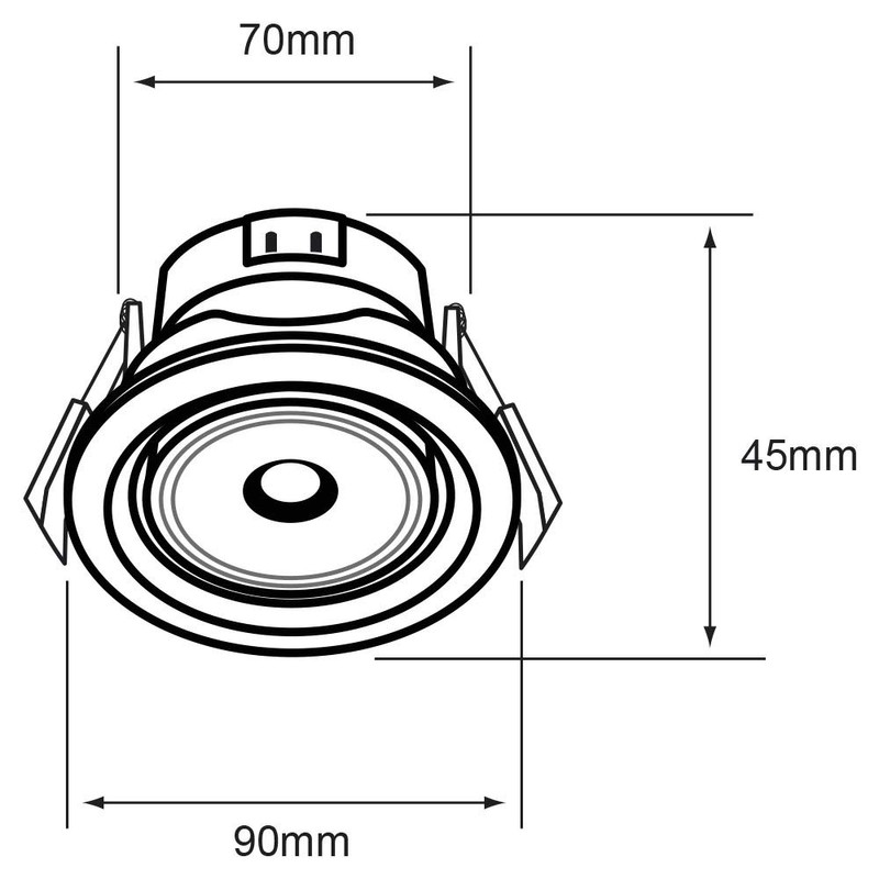 INTERIOR EMPOTRADOS LED 7W 100-240V3000K