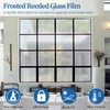 FEOMOS Window Privacy Film, Reeded Glass Film 3D Glass Decals