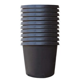 labworkauto Nursery Pot 1 Gallon 1 Gal 2 Gal 3 Gal 5 Gal 7 Gal 10 Gal 15 Gal Nursery Container Injection Molded Pot Fit for Plants Soil Growers or Hydroponics (10,15 Gallon)