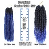 Bestlove Blue Pretwisted Passion Twist Crochet Hair 14 Inch 8