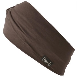 Charm Double Stretch Viscose Hair Band, Face Washing, Sports, Sweatpants, Wide, One Size Fits Most, Brown