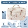 Large Makeup Bag, Cute Cosmetic Bag for Women Girls, Floral