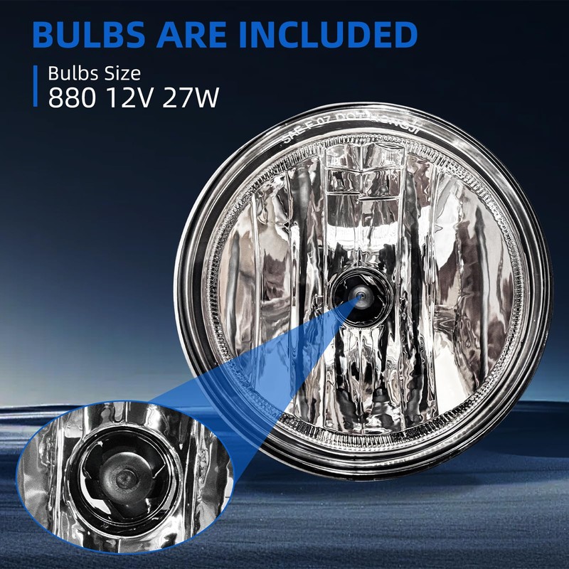 Rvplpr Fog Light Compatible with 2007-2013 GMC Sierra 1500