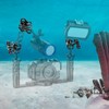 Sea frogs 2PCS Triple Ball Clamp Diving Camera Bracket Aluminum