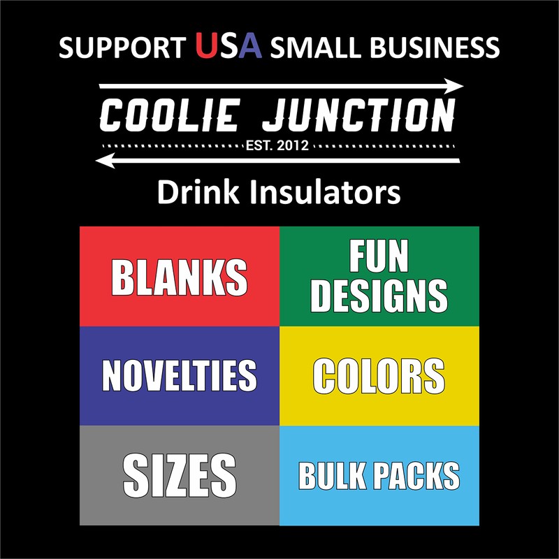 Blank Neoprene 24 oz. Can Coolie (1, Navy Blue)