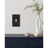 TREEWELL 4-Pack Single Toggle Light Switch Cover Plate, Pearls Decorative