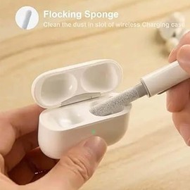 2 Headphones Cleaning Brush Cleaning Kit for Airpods Pro 1 2.3 in 1 Multifunctional Cleaning Pen Soft Brush for Bluetooth Headphones Bag Cleaning Kit Cleaning Brush for Cleaning