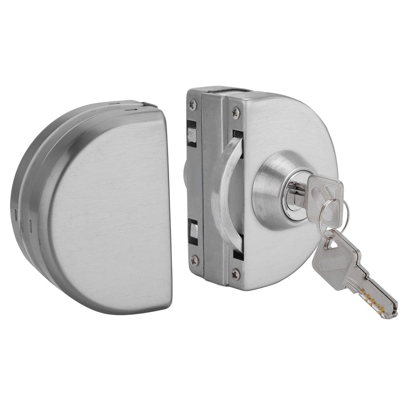 10‑12mm Thickness Glass Door Lock Stainless Steel Push Sliding Gate