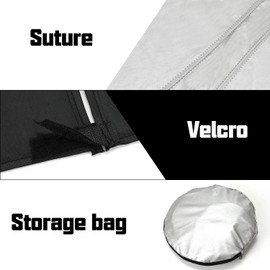 D-Lumina Windshield Sunshade - Compatible with Ford Ranger 2019 2020 2021 2022 2023 - Foldable Front Window Sun Shade Protector, Heat Shield