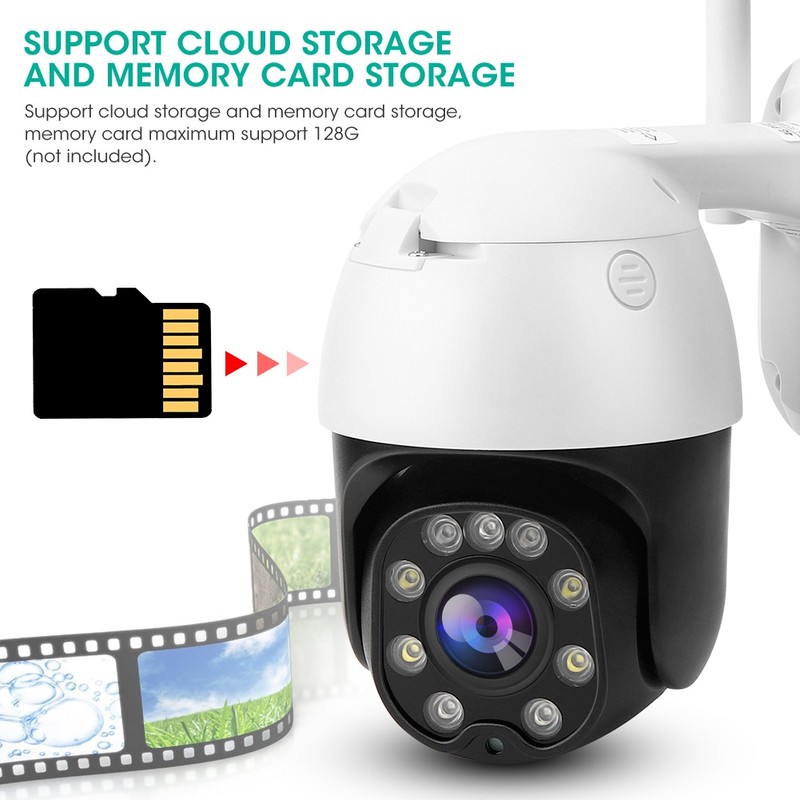 1080P 4G Wifi PTZ Camera IP66 Waterproof Night Vision Two