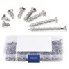 Kigauru 800 Pcs Self Tapping Screws Carbon Steel Screw Set