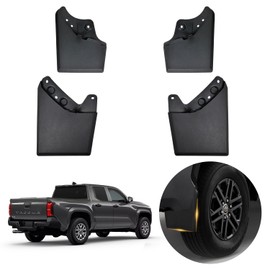 Hiseanllo Mud Flaps Compatible with Toyota Tacoma 2024, No Drilling Front and Rear Mud Guards 4PCS with Hardware Kits for Toyota Tacoma 2024 Accessories