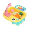 2 in 1 Play Kitchen Sink Toys with Running Water