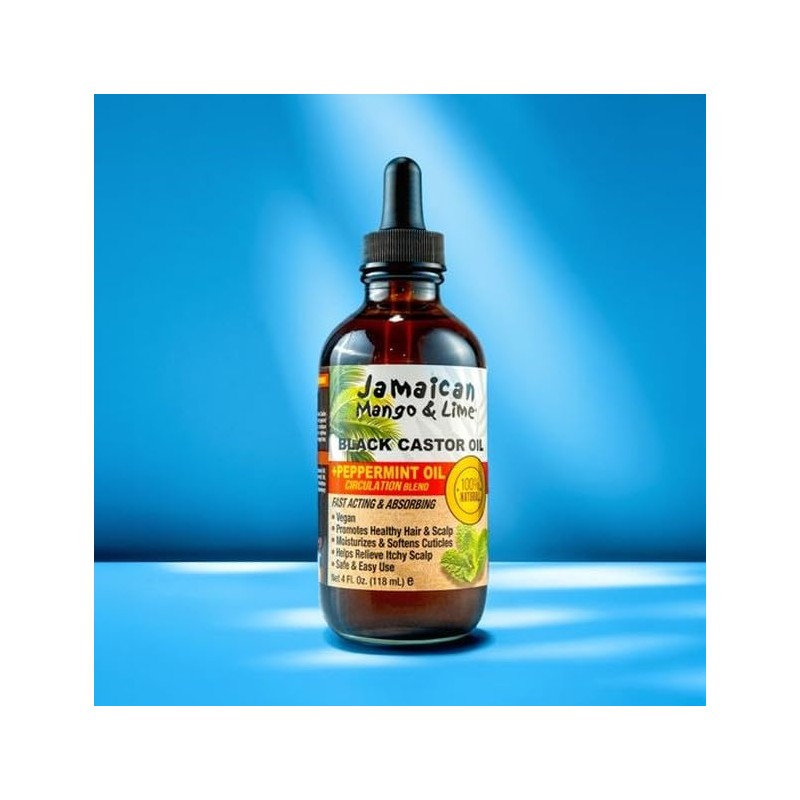 Peppermint Black Castor Oil by Jamaican Mango