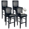 WENZMOC PU Leather Bar Stool Covers with Backs 100% Waterproof