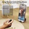 Bluetooth+2.4G Remote Control Scrolling Finger Ring Air Mouse with Touchpad