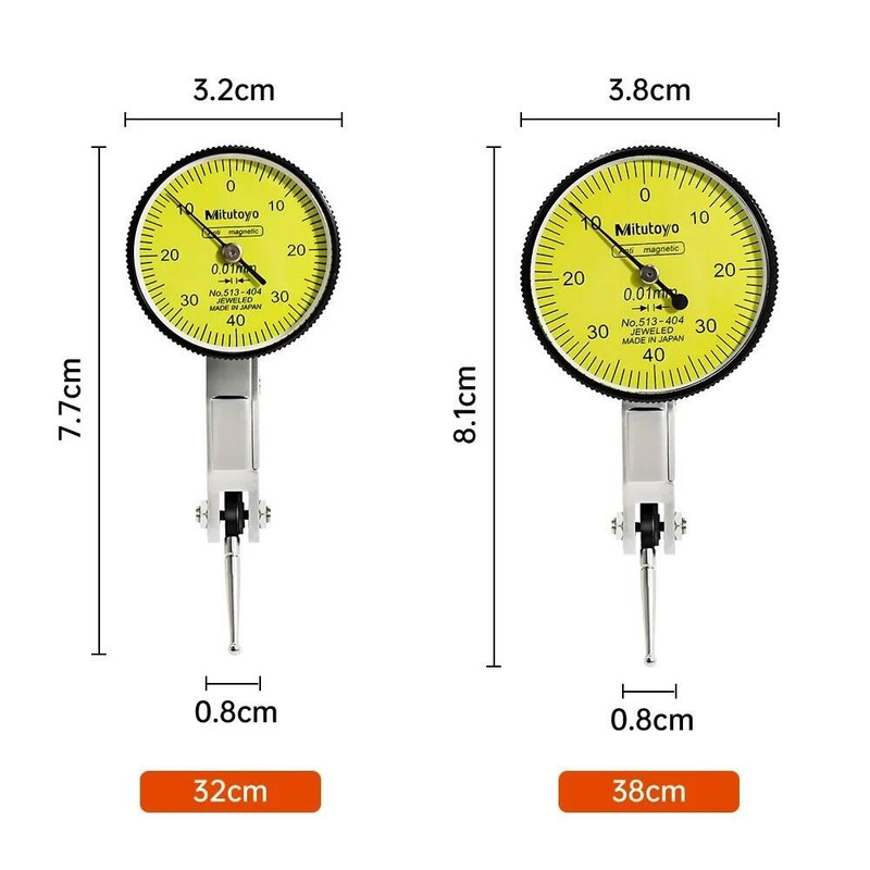 Mitsutoyo 미쓰토요 513 404 다이얼 아날로그 측정 0 정확도 32/38MM