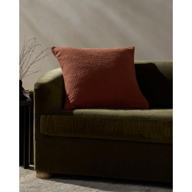 Loloi Jeremiah Brent Bedford Collection PJBR0003 Rust 24'' x 24'' Cover Only Pillow