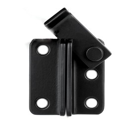 Flip Gate Latch, Stainless Steel Slide Bolt Latch Internal Door Flip Latch for Barn Cabinet Bathroom Garden Shed Garage, Left Open - Black - 62 x 50mm