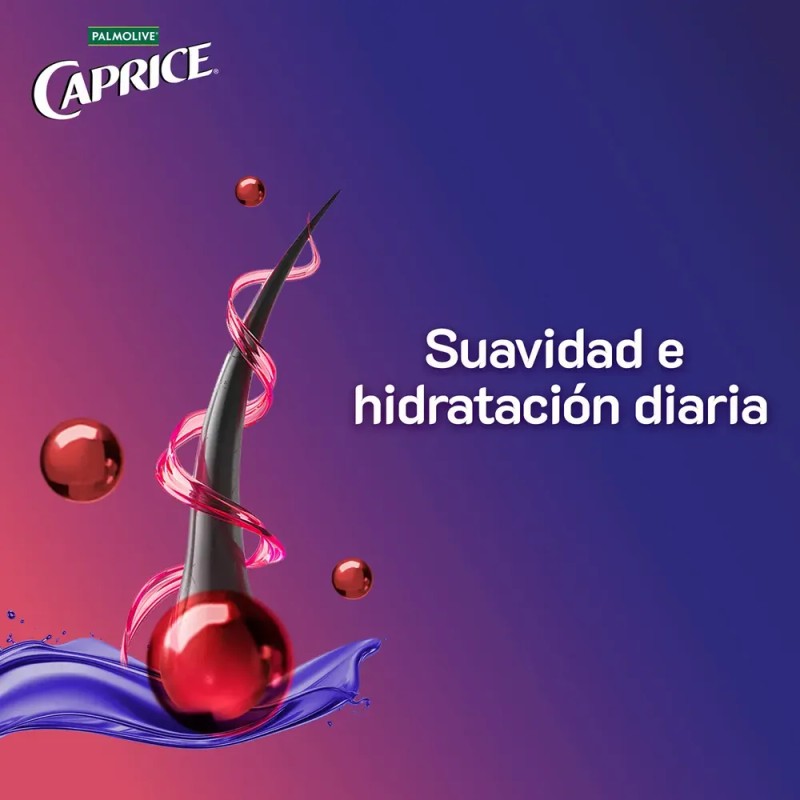Shampoo Caprice Hidratación Fuerza Biotina + Uva 750 ml