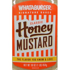Whataburger Signature Sauce 14oz-16oz Squeeze Bottle (Pack of 4) Select Flavor Below (Classic Honey Mustard - 16oz)