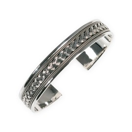 Fly Style Bangle Made of 925 Sterling Silver for Men and Women – Viking Jewellery, Silver, silver
