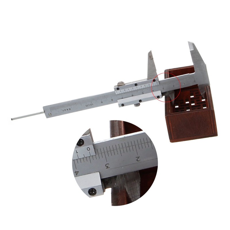 MONOJLY Vernier Caliper Mini Vernier Caliper 0-100mm Gauge Pocket Stainless