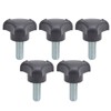 5Pcs Hand Knob Tightening Screw with Plastic Triangular Handle, Threaded