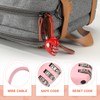 PATIKIL 3 Digit Cable Combination Lock, 2 Pcs Heart Shape