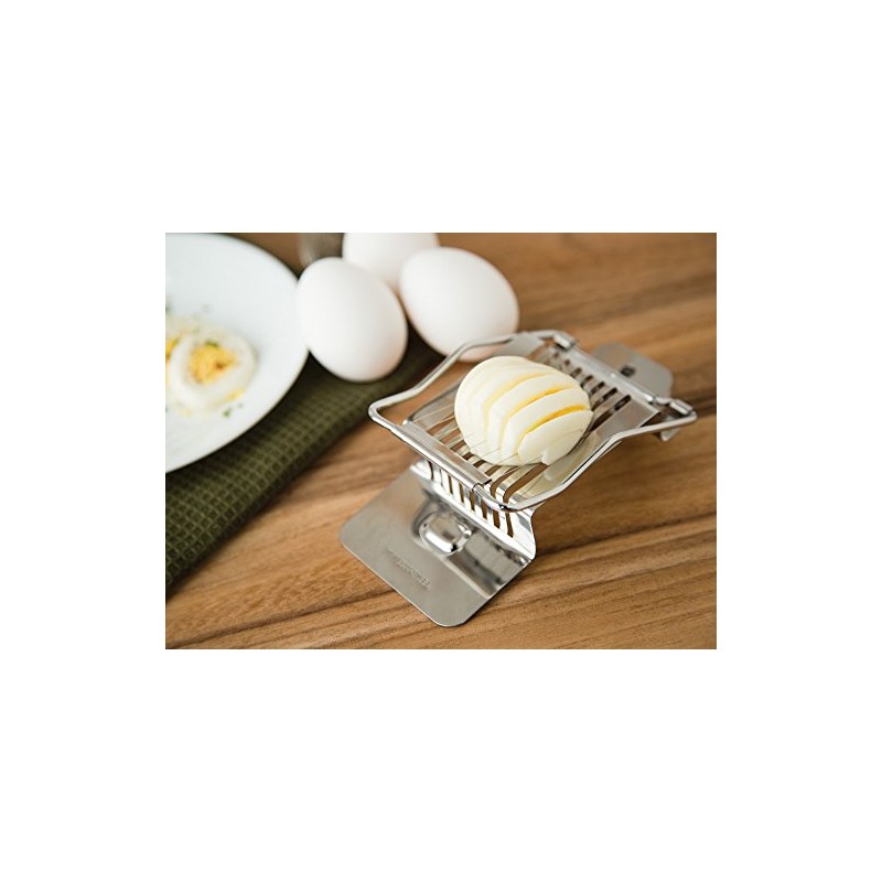 Fox Run Mushroom Egg Piercer, Short Handle Slicer, Metallic