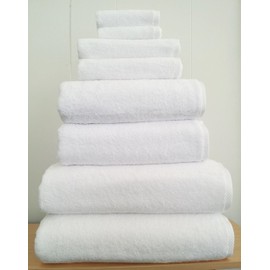 SALBAKOS Giallo 9 Piece Turkish Hotel Collection Bath Towel Set with Tub Mat