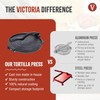 Victoria 10-Inch Cast Iron Tortilla Press HD Spherrous, Commercial-Grade Cast