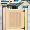 TIBEGOLD Anti Sag Gate Kit for Wooden Fence, Silver Anti-Sagging