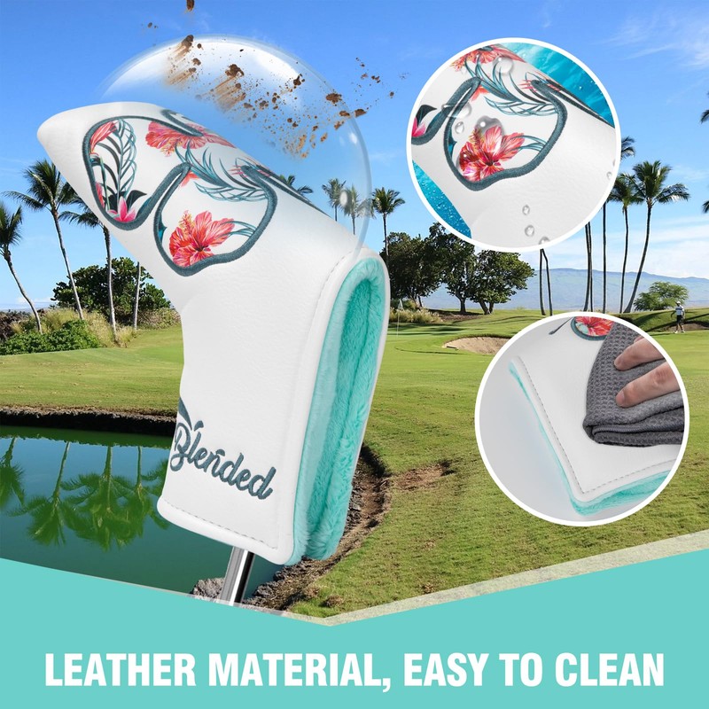 BAIRBRE Golf Putter Covers Mallet Putter Headcover Blade Putter Cover