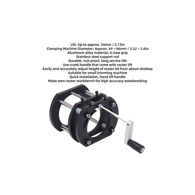 Router Lifting , 4 Jaw Metal Milling Table System Router