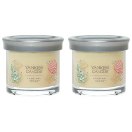 Yankee Candle Small Tumbler Scented Single Wick Jar Candle, Christmas Cookie, Over 20 Hours of Burn Time, 4.3 Ounce (Pack of 2)