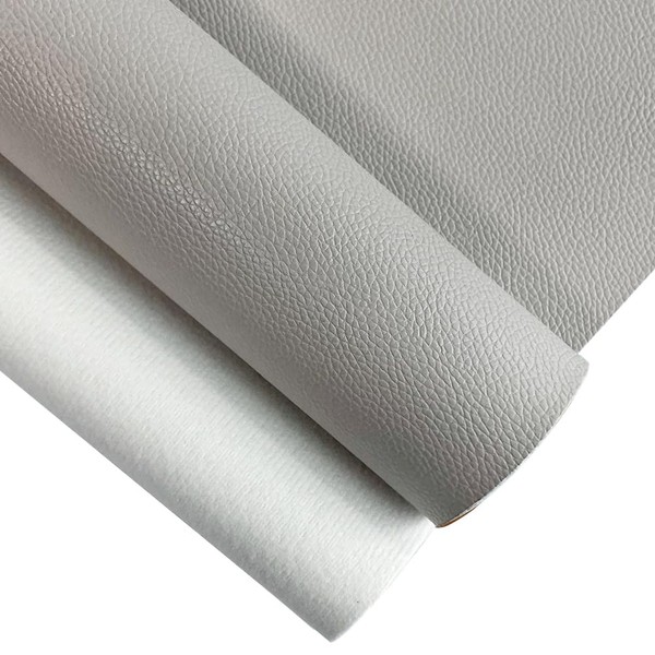 XHT 30x135cm Lychee Texture Solid Color Faux Leather Soft PU