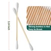 1000pcs Bamboo Cotton Swabs Double Round Cotton Buds with Wooden(5