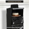 Garvee 2-Pack Hat Racks with Dust Cover, 6 Shelf Hanging