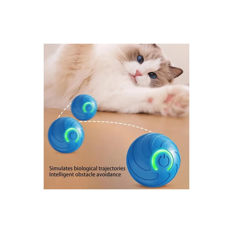 Juguetes Interactivos Para Gatos Con Bola Rodante Automática