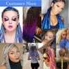 24 Inch Braids Extensions, Jumbo Braids, Synthetic Hair, 1 Bundle,