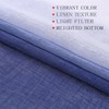 MIUCO Ombre Linen Curtains 63 Inch Length for Bedroom Living