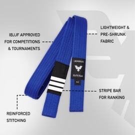 Elite Sports Brazilian Jiu Jitsu BJJ Cinturones, Azul, A5